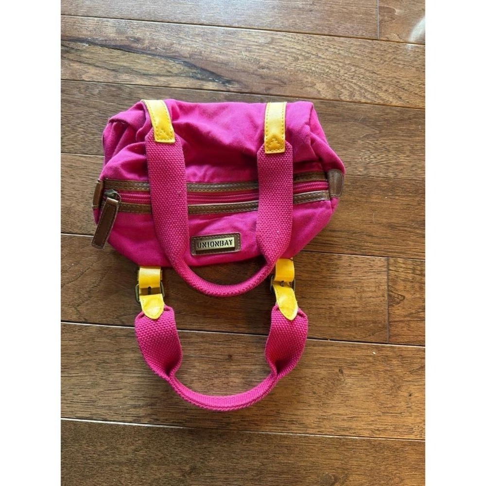 Y2K Retro Bag Unionbay Union Bay Pink & Yellow 8.5" x 5.5"